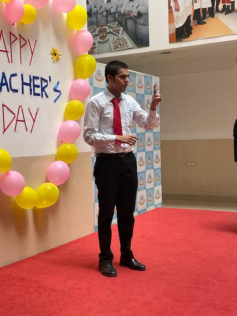 RIG Institute of Hospitality and Management Greater Noida Teacher's Day photo 6